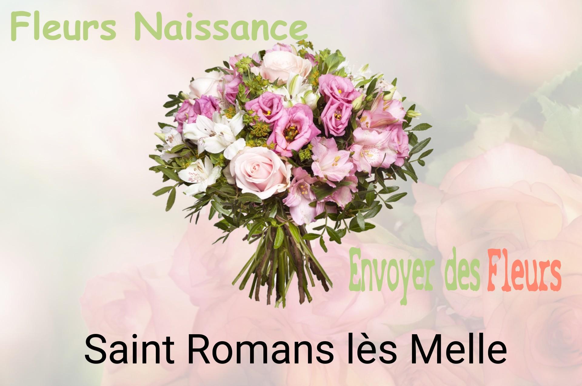 Bouquet de fleurs de naissance livré à Saint-Romans-lès-Melle