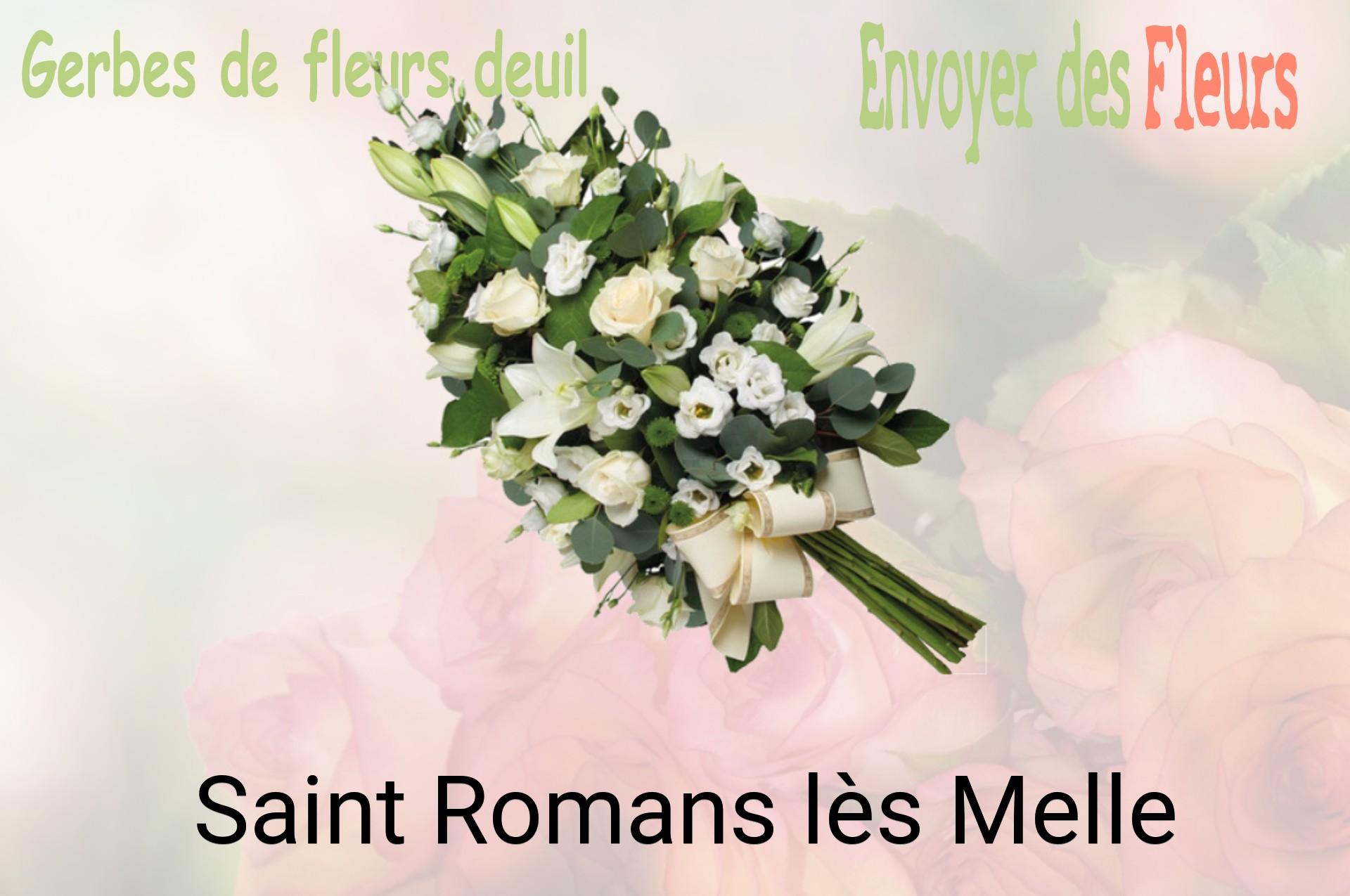 Gerbe de fleurs de deuil livrée à Saint-Romans-lès-Melle